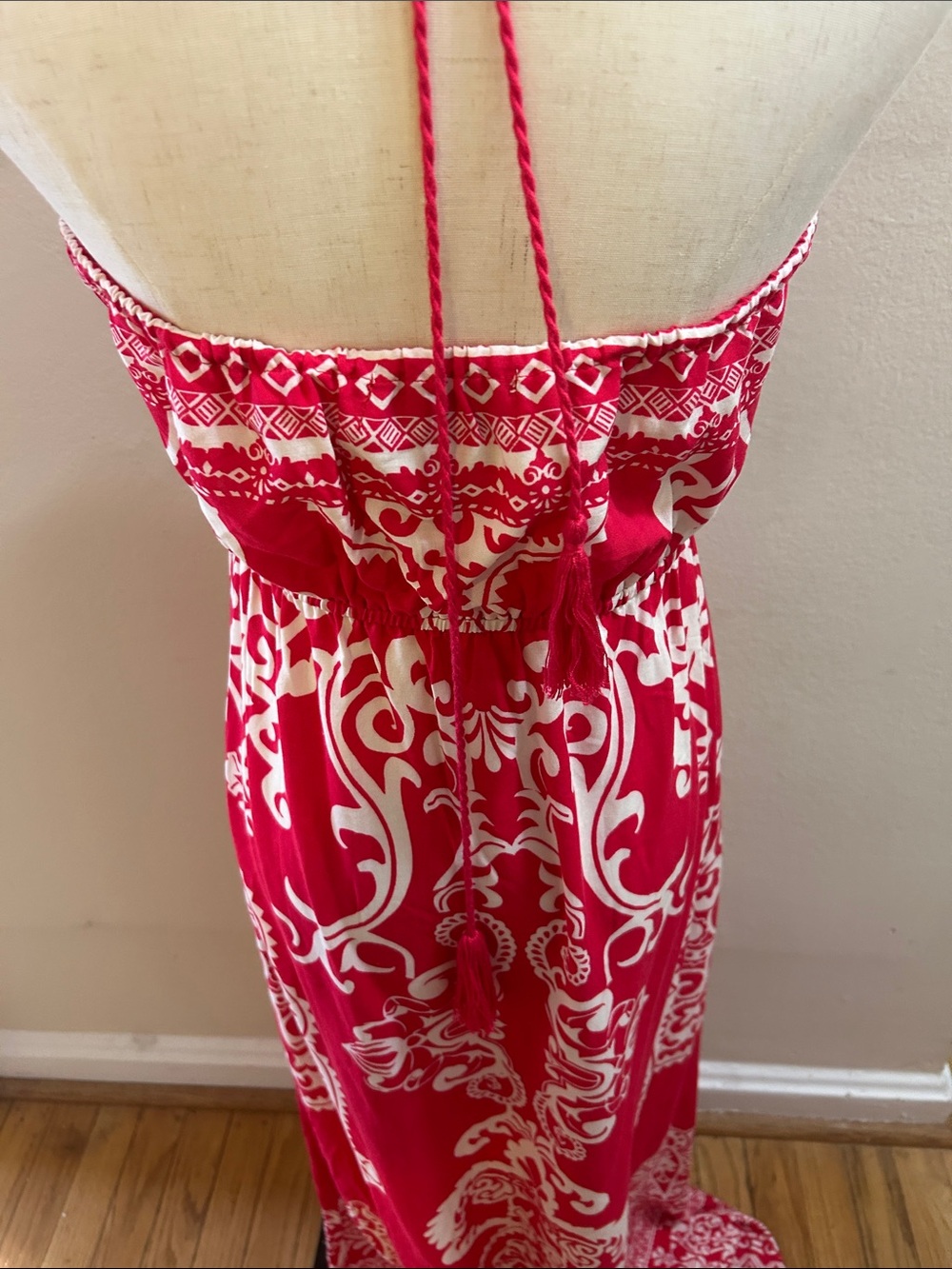 Flying Tomato Red Halter Maxi Dress* - Picture 8 of 10